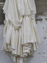 Pengtai 25 Autumn/Winter Asymmetrical Dress PT-PTW25C10-2-BEIGE WHITE