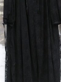 Pengtai 25 Autumn/Winter Lace Shirt Dress PT-PW25C02-2-BLACK