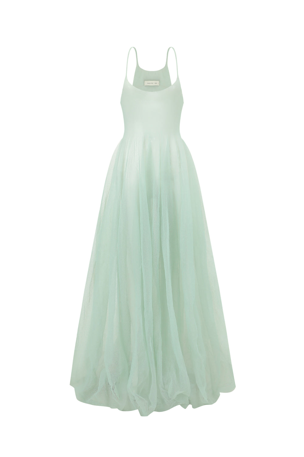 SWAYING/KNIT fishtail patchwork suspender dress SW24SS2L33 light green SWAYING/KNIT fishtail patchwork suspender dress SW24SS2L33 light green