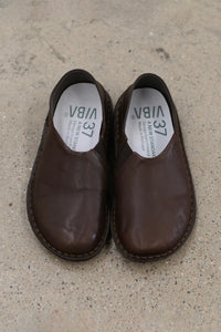 VIBAe Portuguese handmade ZUMA vegetable-tanned leather slippers, reversible, suitable for long walks. VIBA-ZUMA Leather/Bio Suede-CB Cocoa Brown (VIBA-ZUMA Leather/Bio Suede)