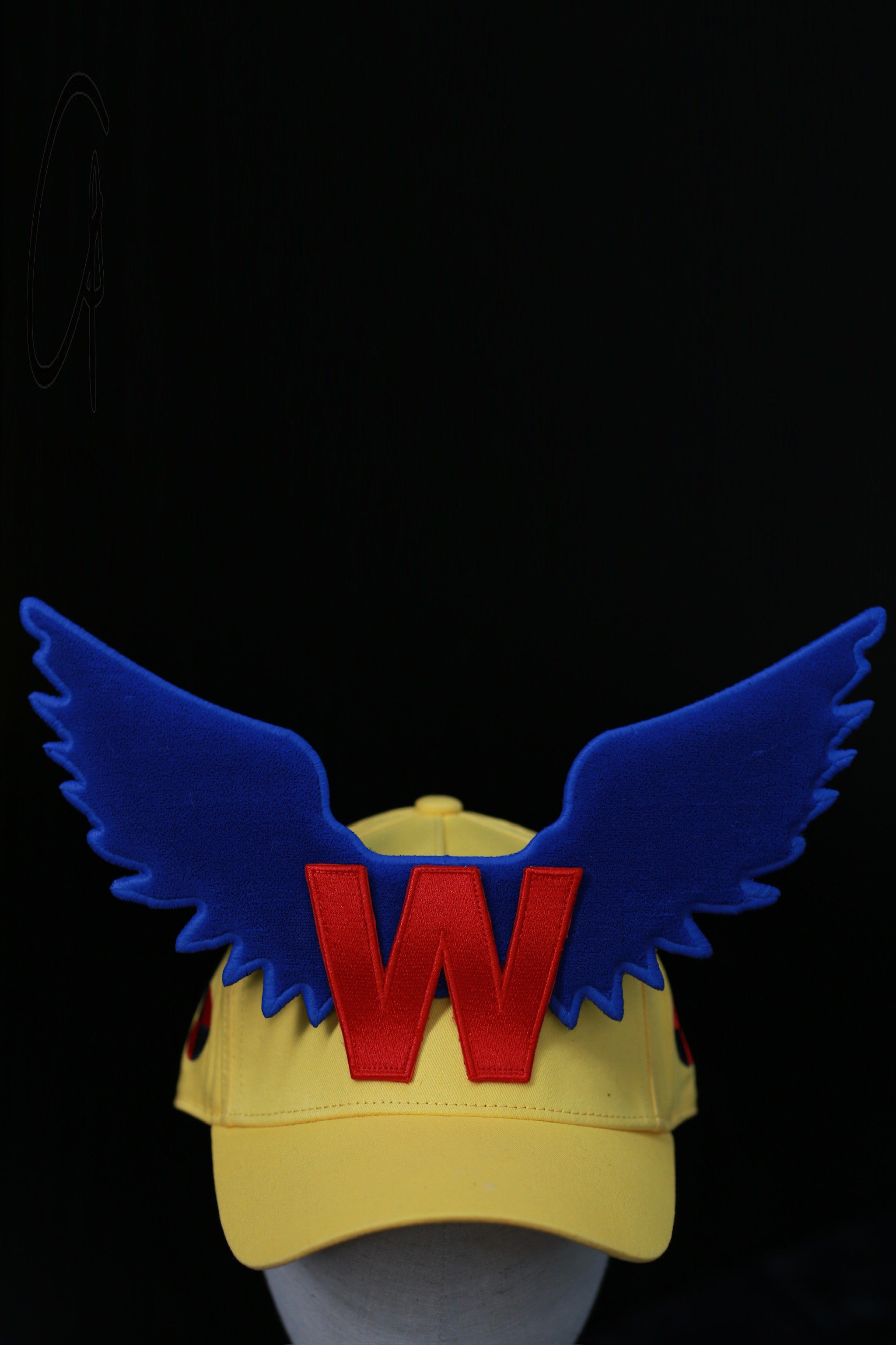 Walter Van Beirendonckメンズ イエロー＆ピンク ハット Walter Van Beirendonckメンズ イエロー＆ピンク ハット W Cap +
