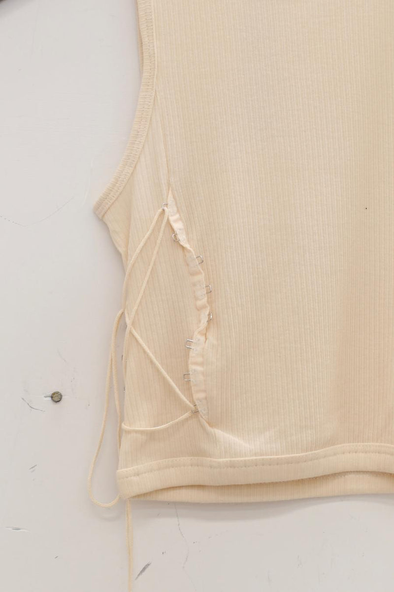 Baserange labeling corset BRTI-RB-Wi22 Undyed