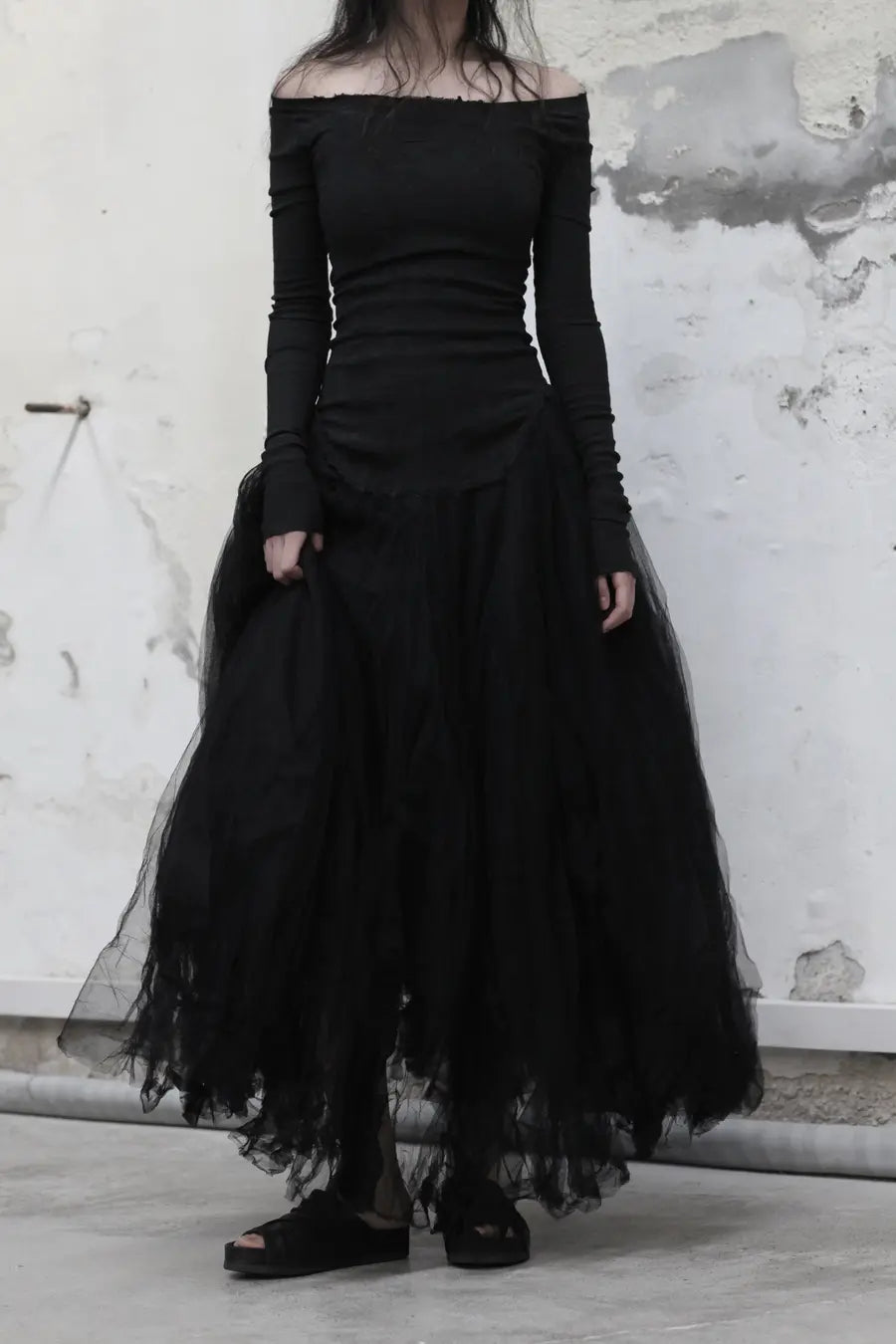 MARC LE BIHAN ballet dress 21900 3-layer yarn black MARC LE BIHAN ballet dress 21900 3-layer yarn black