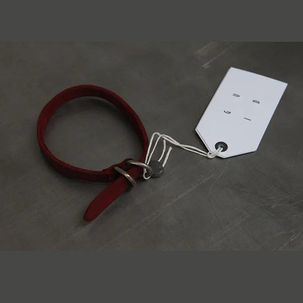 (正規店出品)GUIDI BLT00B UNISEX BISON FULL GRAIN LEATHER Guidi Bison Full Grain Leather Bracelet BLT00B Red UNI