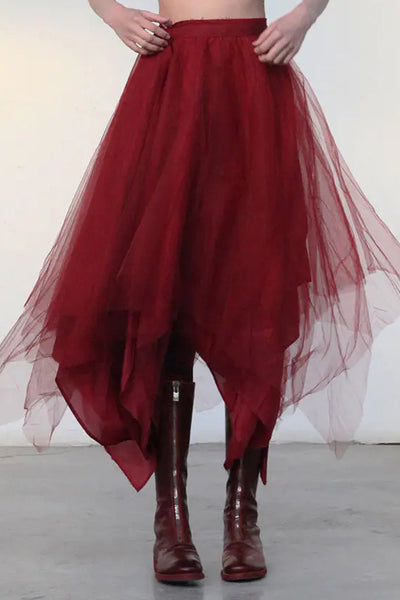 Marc Le Bihan 2590 Collection of Triple Tulle Silk Skirts Handmade in