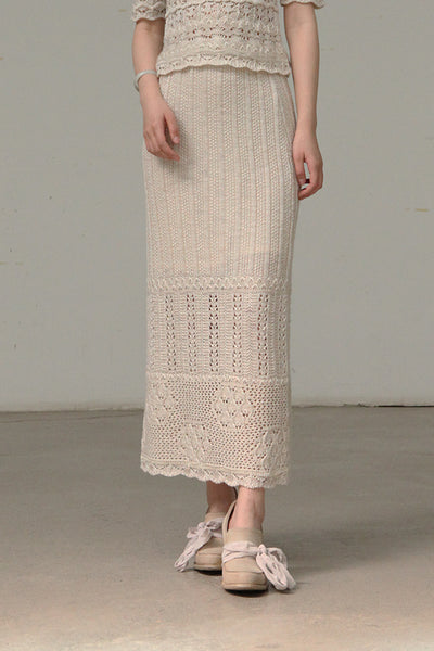 【mame kurogouchi】carnation willow skirt Mame Kurogouchi Carnation Willow Skirt