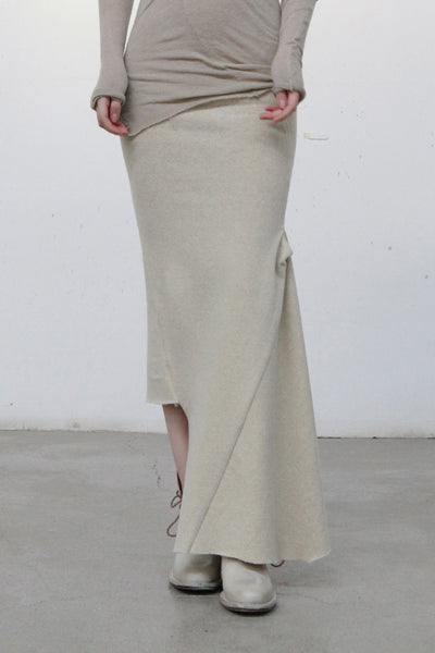 marc le bihan スカート2点 Marc le bihan long net eye skirt 2752 tilleul