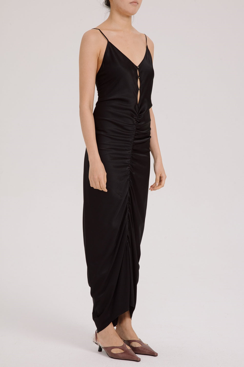 RUI Silk Dress RUIFW21WV01 Black Onyx L RUI Silk Dress RUIFW21WV01 Black Onyx L