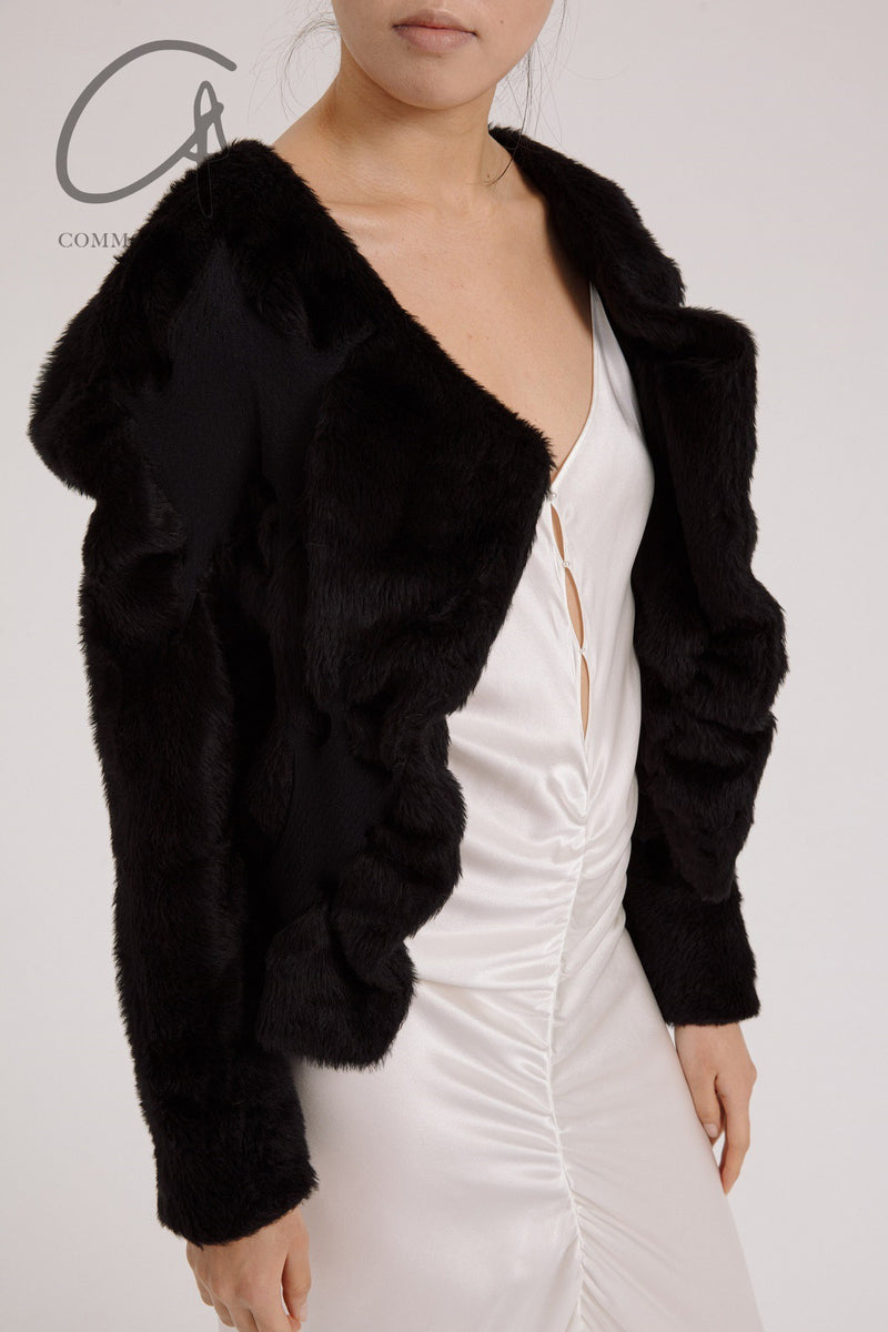 RUI Special Texture Short Jacket RUIFW21WV04 Black Onyx