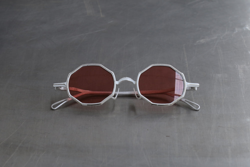 Rigards Octagonal Glasses RG0088ST White