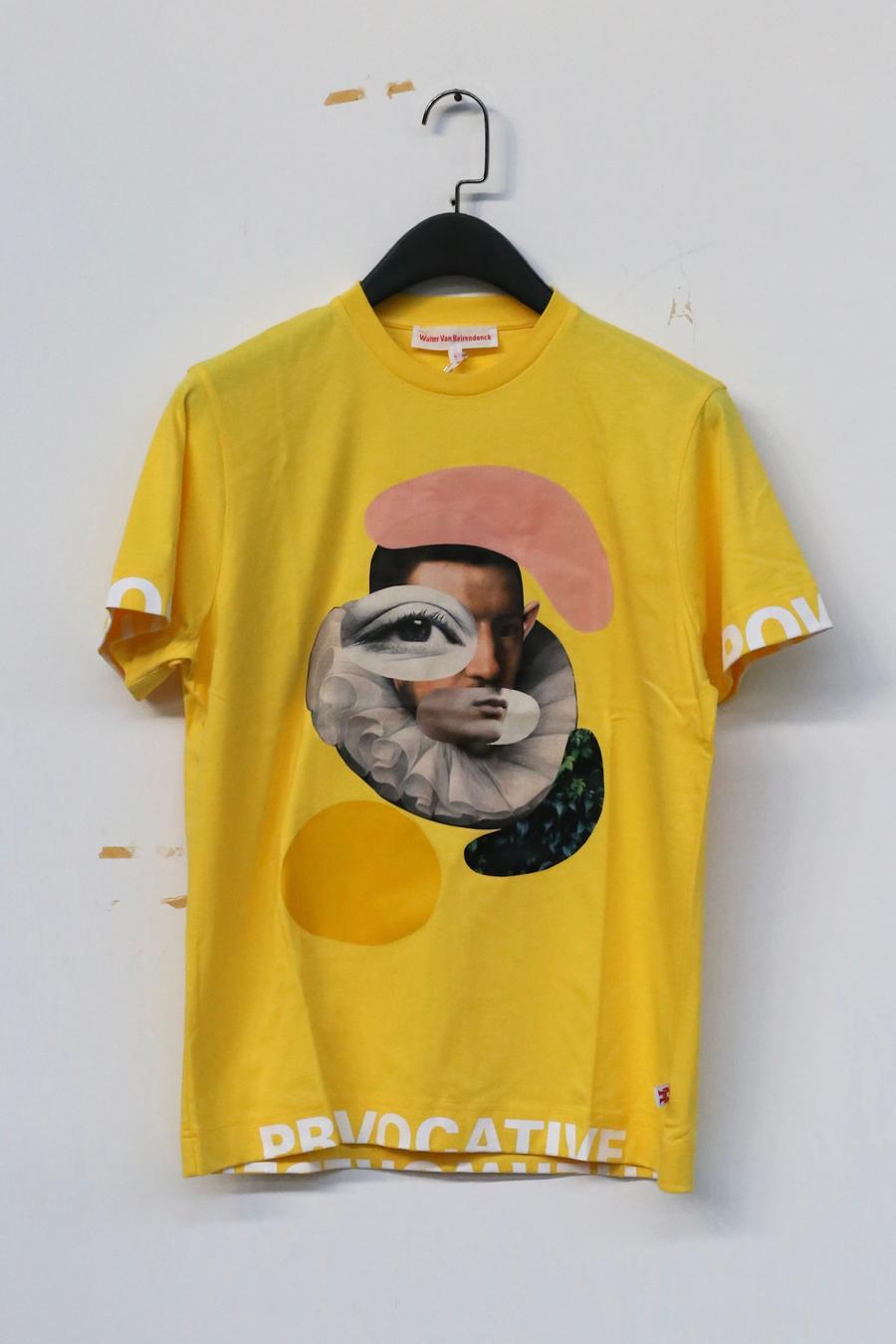 Walter Van Beirendonck Facial T-shirts AW22-23 8017 Lemon Color