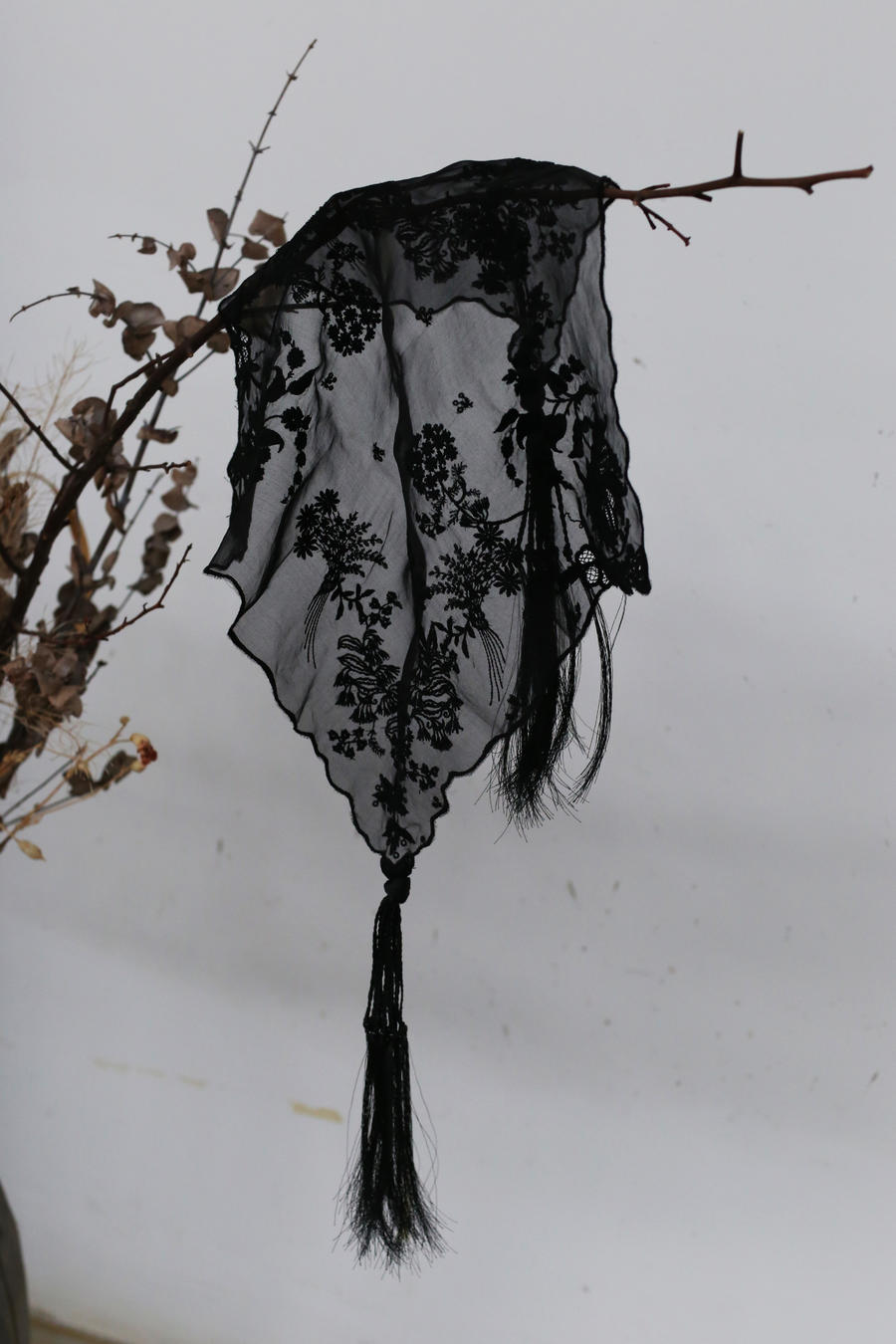 好評 Mame scarf embroidered floral AC305 MM21SS kurogouchi 小物