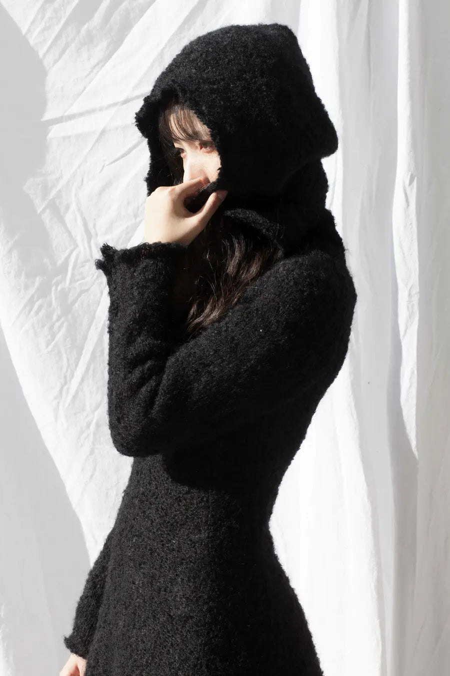 MARC LE BIHAN ウール100% ニット ブラック marc le bihan (Angora goat wool dress) 2700 black